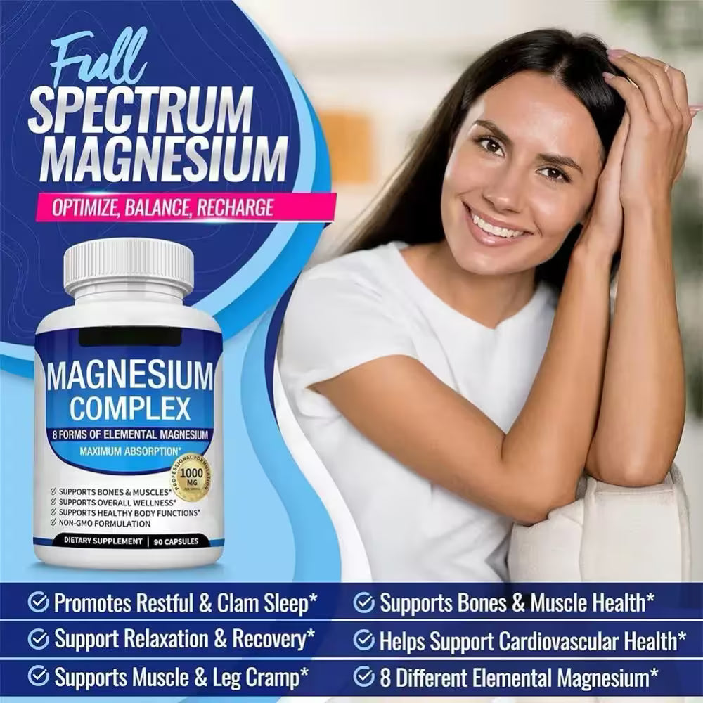 Cápsulas Complejo de Magnesio 8 EN 1